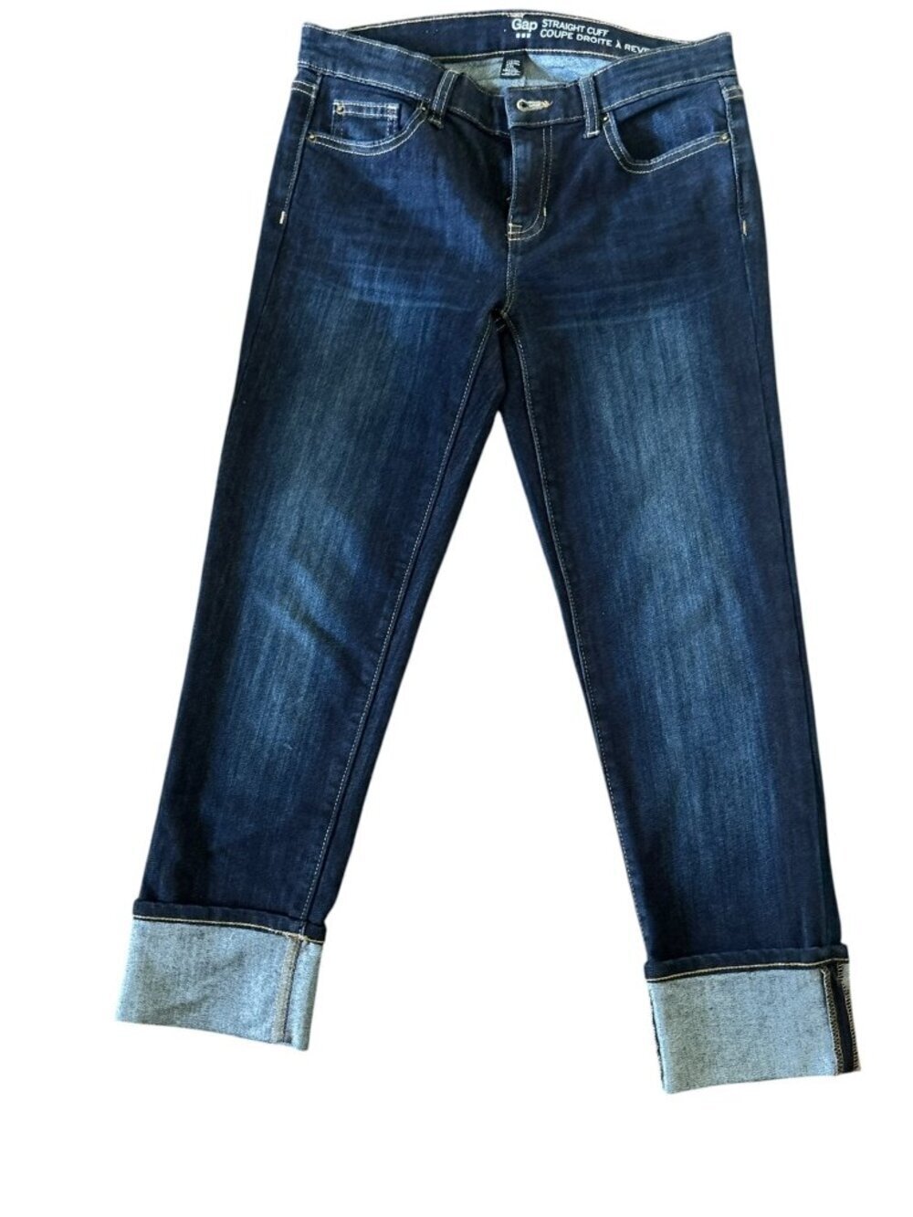 Gap Women's Straight Cuff Blue Jeans